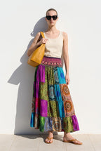Ethnic, Hippie, Festival, Patchwork, Bohemian skirt from Ariel La Boutique