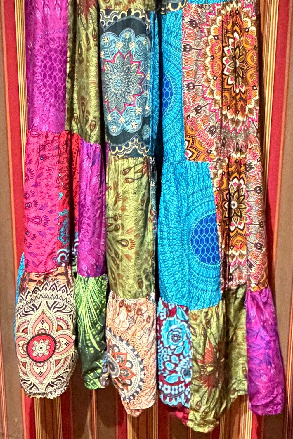 Ethnic, Hippie, Festival, Patchwork, Bohemian skirt, additional view 8 from Ariel La Boutique