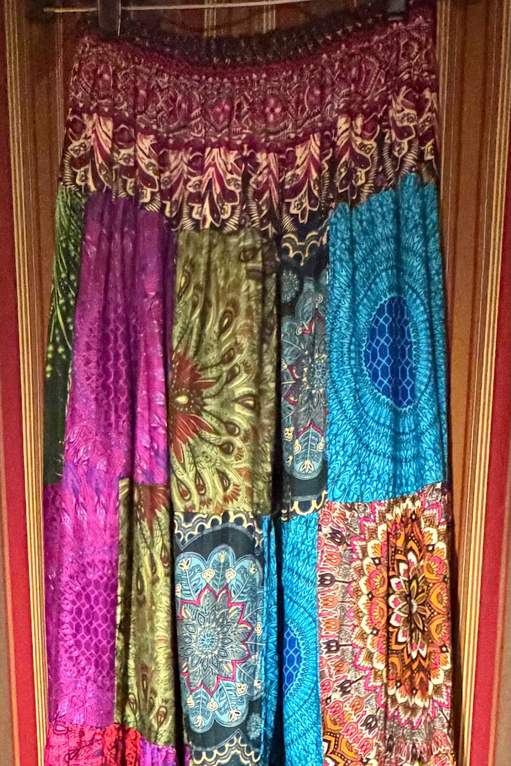 Ethnic, Hippie, Festival, Patchwork, Bohemian skirt, additional view 9 from Ariel La Boutique